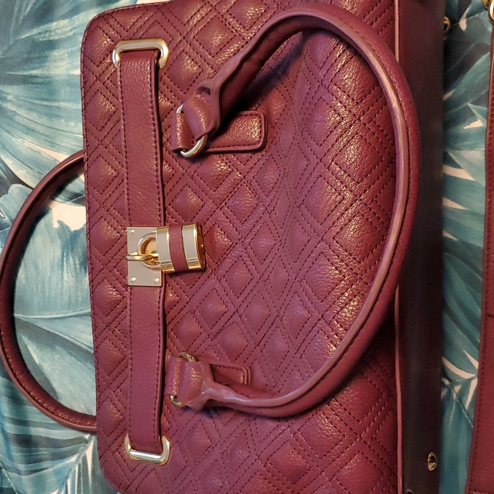 Purple Quilted Purse